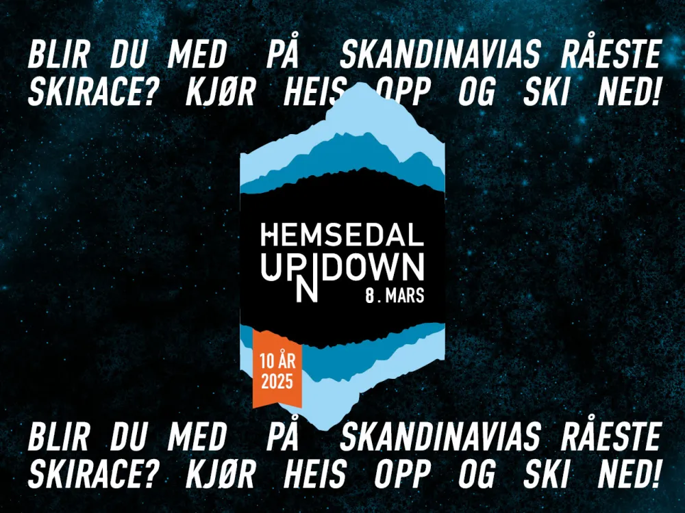 Hemsedal up and down logo