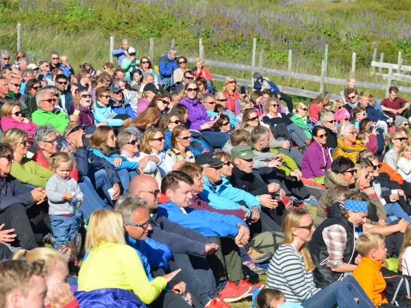 Mange mennesker som ser på konsert