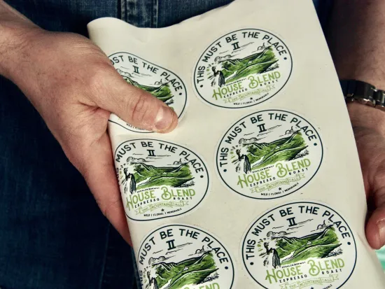 Etiketter-klistremerker til kaffeposer