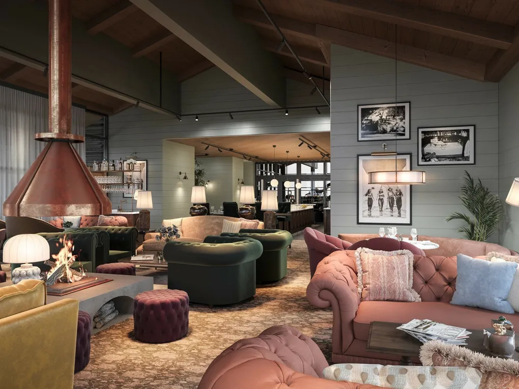 Rambler Restaurant, innredning.