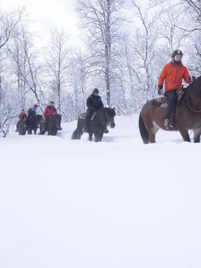 Ridning om vinteren.