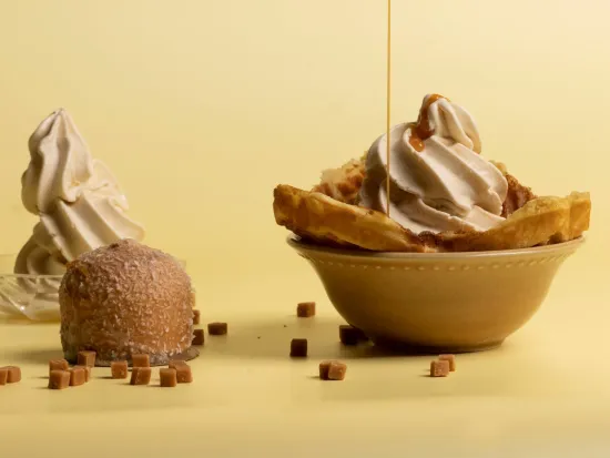 Nærbilde av dessert
