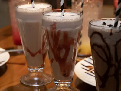 Milkshakes på Peppes Pizza i Hemsedal