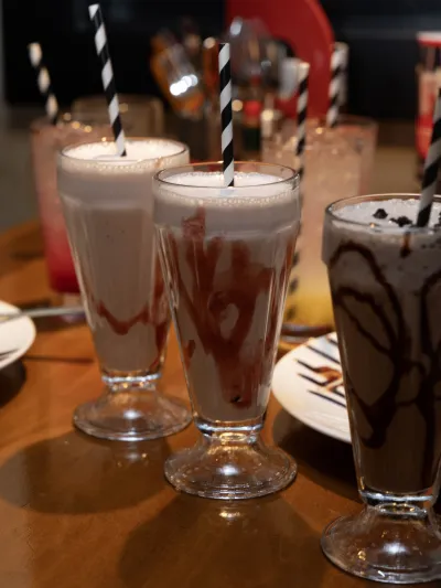 Milkshakes på Peppes Pizza i Hemsedal