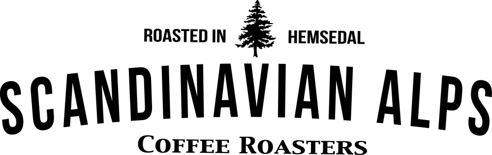 Scandinavian alps caffee roasters logo svart