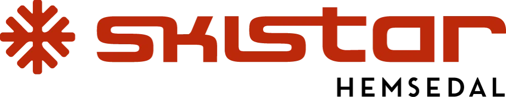 Ski Star Hemsedal logo, rød og svart.