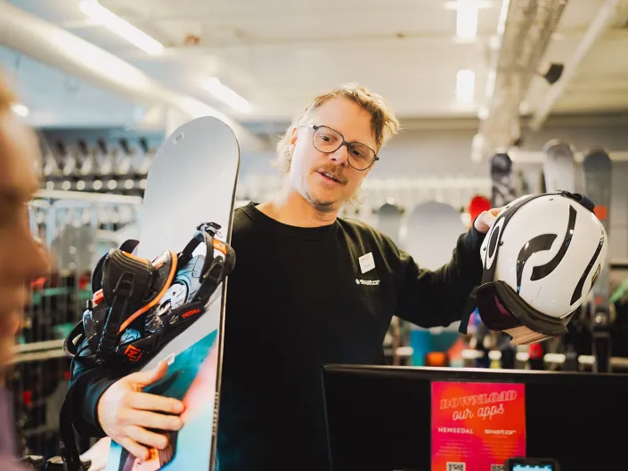 Ski and snowboard rental Hemsedal ski resort Adrian Leversby Visit Norway
