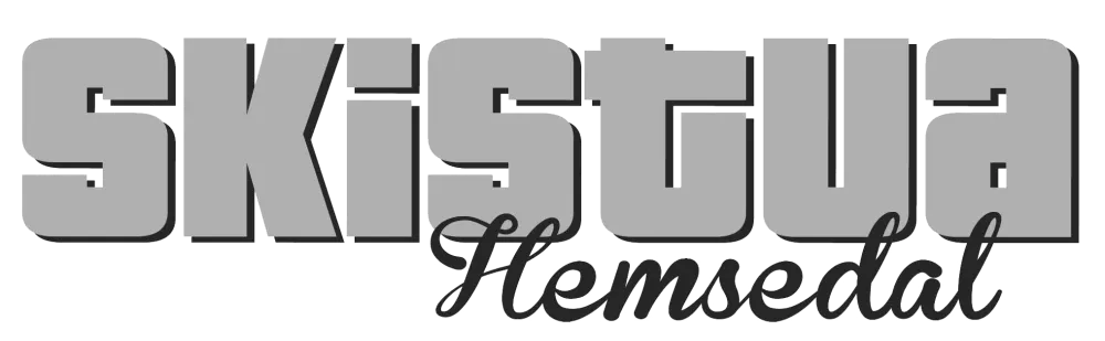 Logo skistua hemsedal, grå og svart.