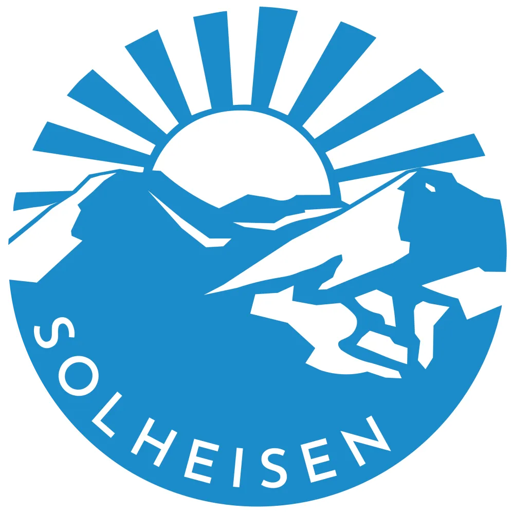 Solheisen Hemsedal logo i blå farge