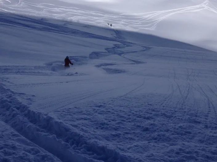 Pudder kjøring i Hemsedal.