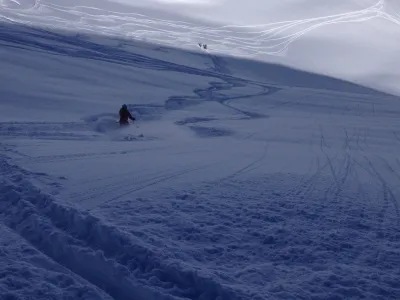 Pudder kjøring i Hemsedal.