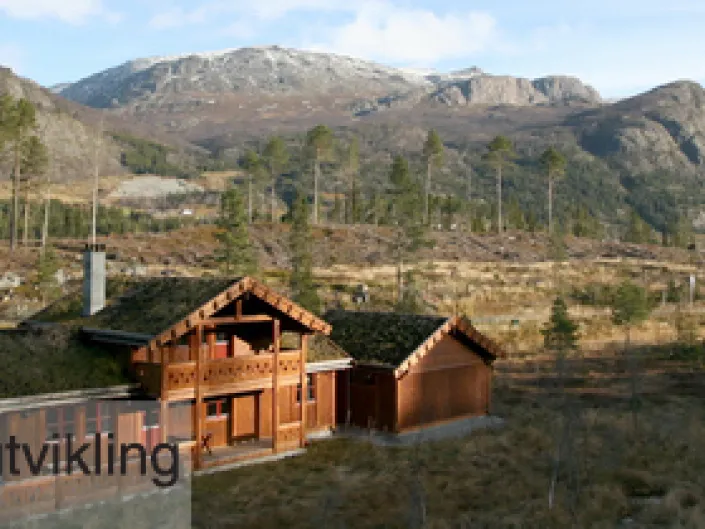 Totteskogen brune hytter.