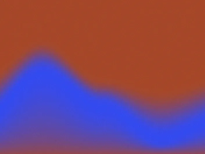 Rust farge som går over ril klar blå