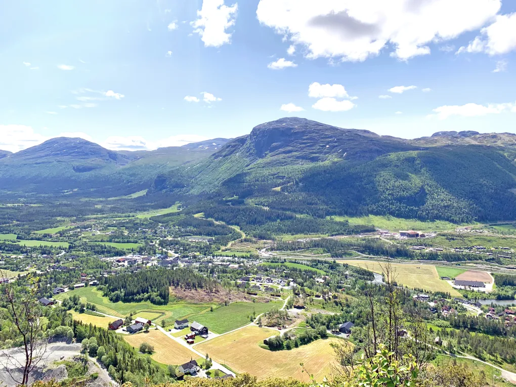 Overblikk over Hemsedal sentrum