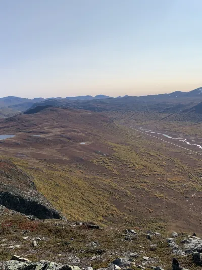 På toppen av fjellet i Hemsedal