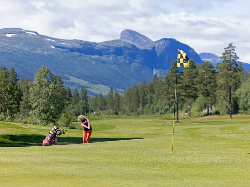 Golfbanen.
