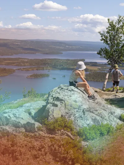 Storhøvda med barn i bakgrunnen icerust.