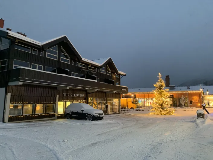 Hemsedal turistkontor på vinteren