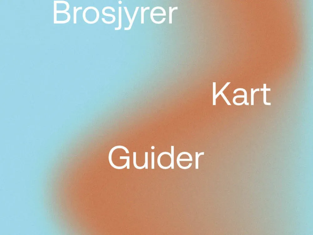 Brosjyre, kart og Guider