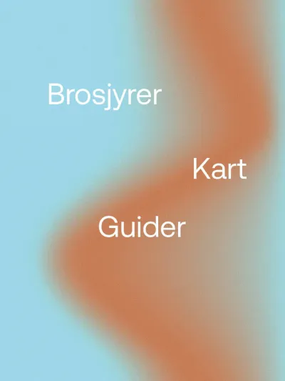 Brosjyre, kart og Guider