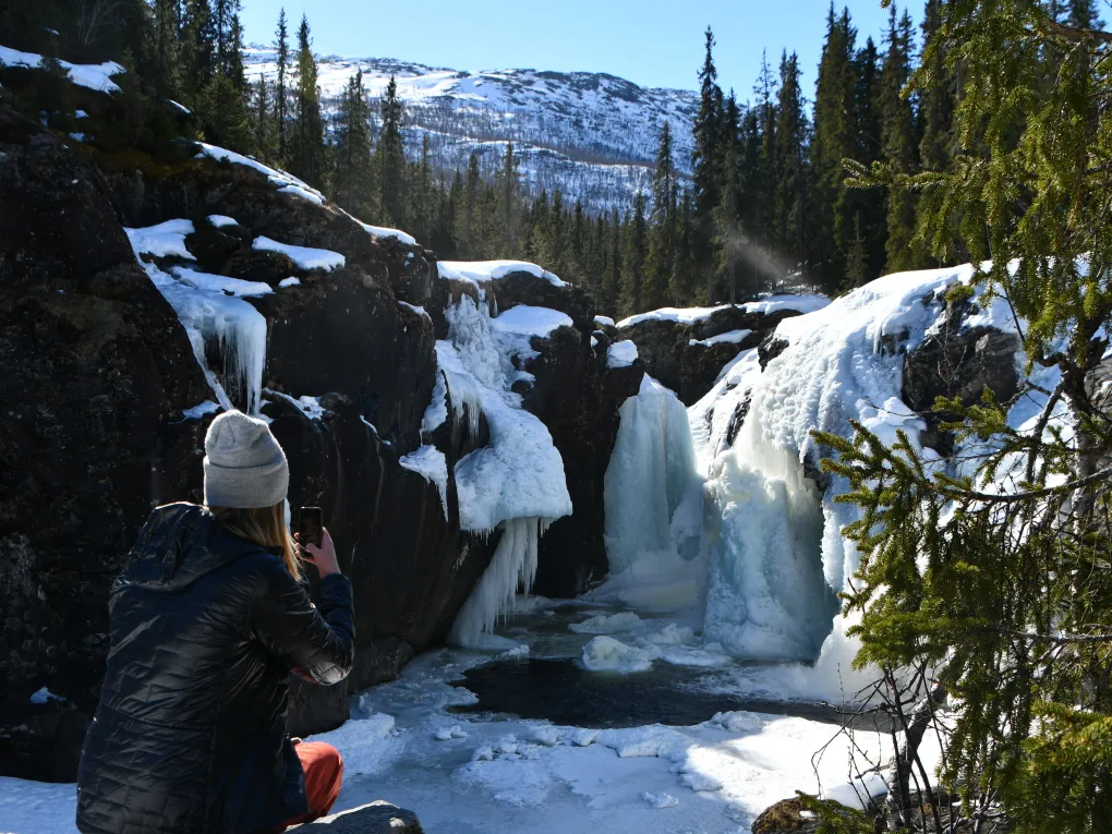 Frossen foss i Hemsedal