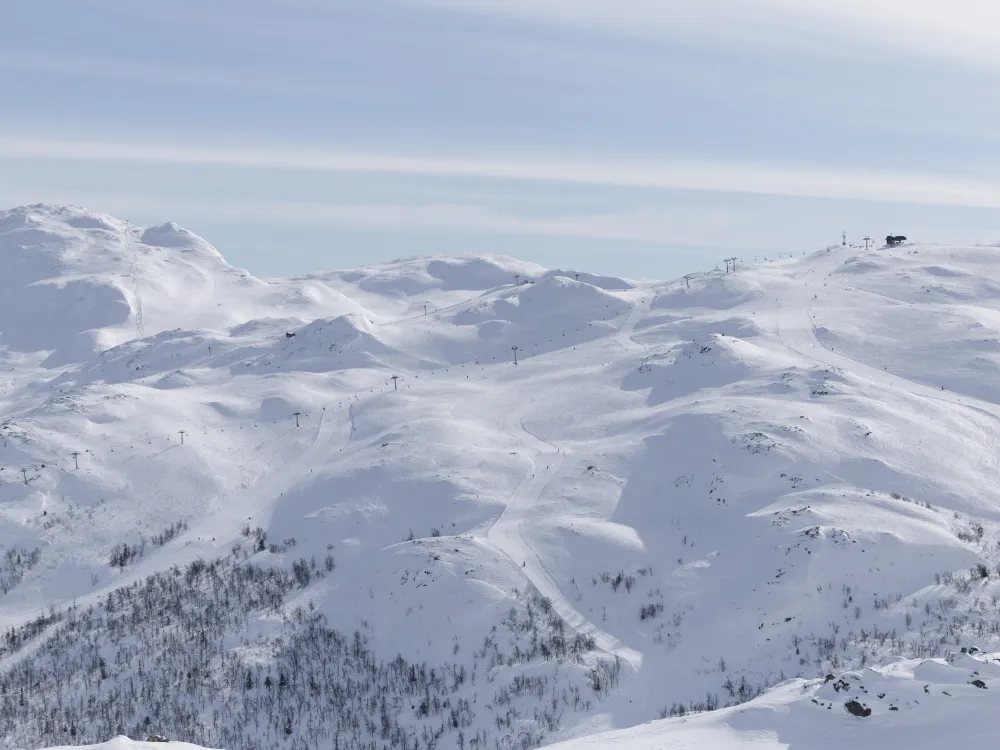oversiktsbilde av Hemsedal skisenter