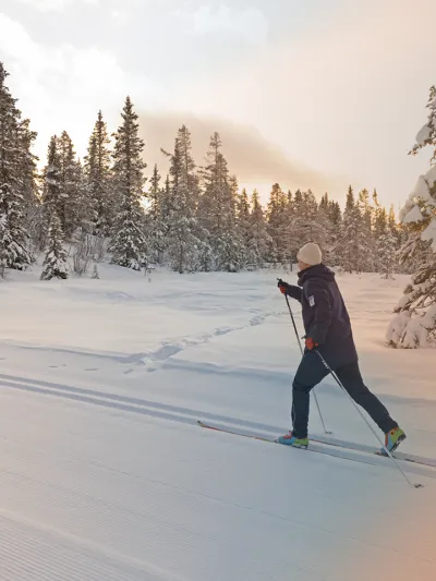 Langrenn på gravset.